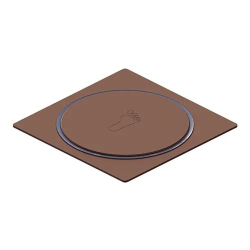 Ralo Click Quadrado Corten 10x10cm Inox Foto 1
