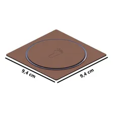Ralo Click Quadrado Corten 10x10cm Inox Foto mini 2