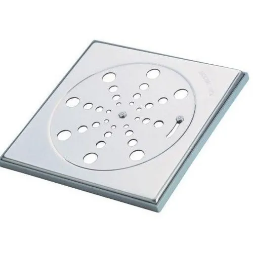 Ralo Com Fecho Tampa Grelha Inox Quadrada 10cm X 10cm Foto 1