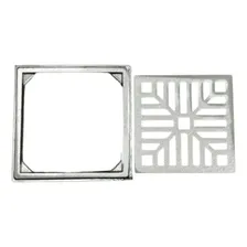 Ralo Grelha 20x20 C/suporte AlumÃnio Escovado Acvent 3041 Foto mini 4