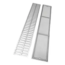 Ralo Grelha Pluvial 15x80 Com Suporte - Alumínio Foto mini  2