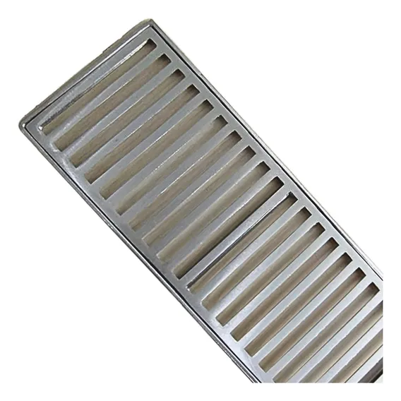 Ralo Grelha Prime Aluminio 20x100 Cm Aluminio Com Caixilho Foto 1