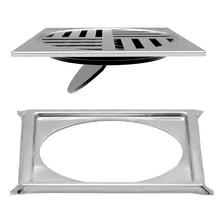 Ralo Inox 10cm Automatico Lorenzetti + Porta Grelha Inox Foto mini 1