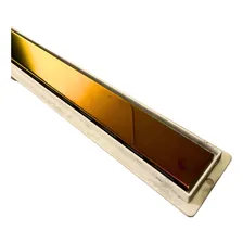 Ralo Inox 5x50 Cm Pint. Metálica Dourado Foto mini 2
