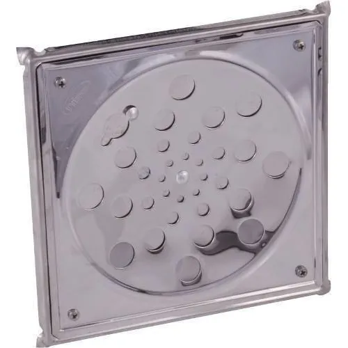 Ralo Inox Quadrado Ralo Grande 15x15 Ralo Banheiro Cozinha Area Externa Ralo Com Grelha Inox Ralo Com Caixilho Foto 1
