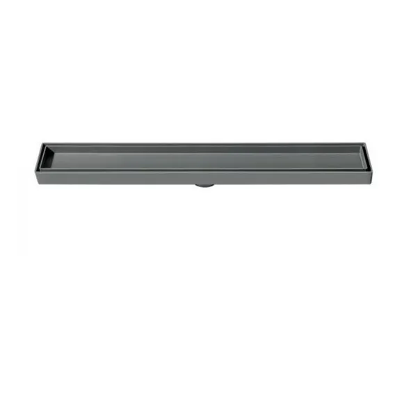 Ralo Invisivel Linear Oculto Banho Cozinha 5x50cm Cinza Foto 1