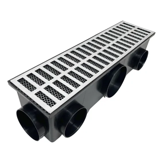 Ralo Linear 14x50 Modular Grelha AlumÃnio Tela Anti Inseto Foto 1