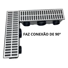 Ralo Linear 14x50 Modular Grelha AlumÃnio Tela Anti Inseto Foto mini 3