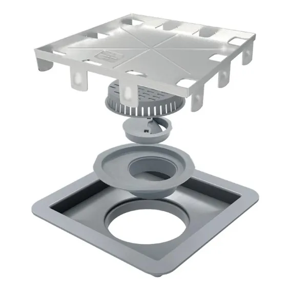 Ralo Linear 15x15 Square Tampa Oculta C/ Fecha Ralo 209 Elleve Foto 1
