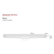 Ralo Linear 50 Cm Tampa Oculta Saída Central 8923 Versatile Foto mini 4