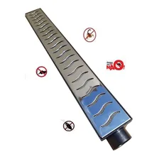 Ralo Linear 6x50 Sifonado Preta, Anti Inseto, Grelha Inox Foto mini  3