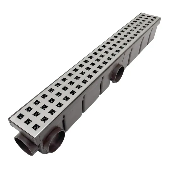 Ralo Linear 6x50cm Inox Qd Coletor Água Da Chuva E Tela Marr Foto 1