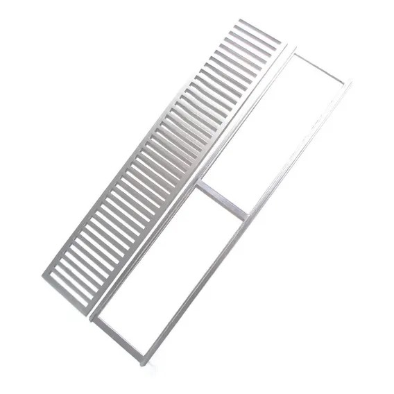 Ralo Linear Ac Vent 20x100 Escovado Foto 1