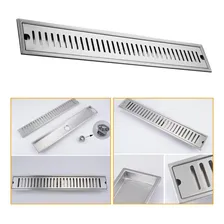 Ralo Linear Embralumi Grelha Aço Inox Banheiro 30x10cm Foto mini 4