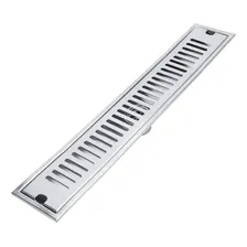 Ralo Linear Embralumi Grelha Aço Inox Banheiro 50x10cm Foto  mini 1