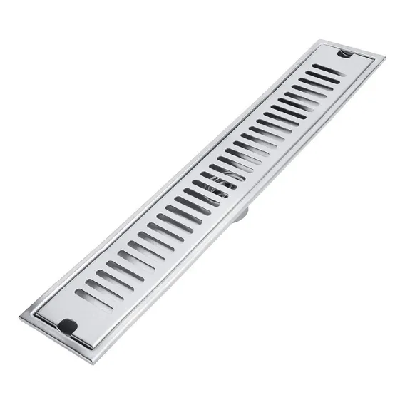 Ralo Linear Embralumi Grelha Aço Inox Banheiro 50x10cm Foto 1