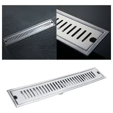 Ralo Linear Embralumi Grelha Aço Inox Banheiro 50x10cm Foto mini 4