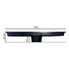 Ralo Linear Grelha Aluminio Coletor Preto 15x50 Cm Foto mini 4