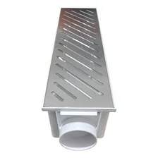 Ralo Linear Grelha Inox 15x50cm Coletor Uso Piscina Quintal Foto mini  3