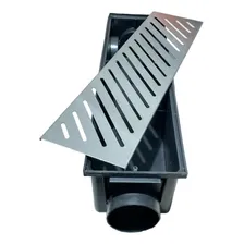 Ralo Linear Grelha Inox 15x50cm Coletor Uso Piscina Quintal Foto mini  2