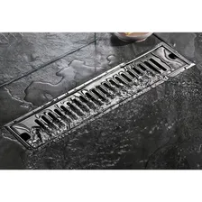 Ralo Linear Inox 40cm Banheiro Area Externa Anti Odor Grelha Foto mini 4