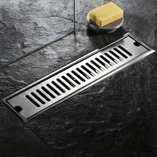 Ralo Linear Inox 40cm Banheiro Area Externa Anti Odor Grelha Foto mini  2