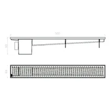 Ralo Linear Modulável Branco 50x7cm 4025 Herc Foto mini  2