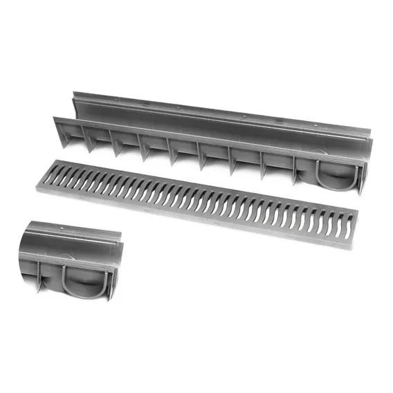 Ralo Linear Roma C/grelha 100x14,5cm Aberto Foto 1