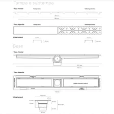 Ralo Linear Smart 70cm Tampa Inox 261 Foto mini 2