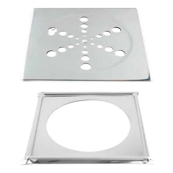 Ralo Quadrado Abre E Fecha Aço Inox 15x15 Foto 1