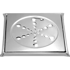 Ralo Tampa Grelha Quadrada 15cm Inox Rotativa Com Caixilho Foto mini 1