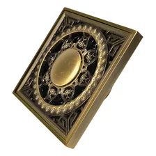 Ralo Vintage Bronze Quadrado Trabalhado 10x10 Foto mini 2
