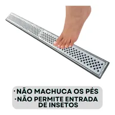 Ralo/grelha 10x100cm Em AlumÃnio E Porta Grelha Anti Inseto Foto mini 3