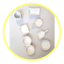 Ramekin Redondo Duplo 14,0 Finger Food Cerâmica Kit Com 21 Foto  mini 1
