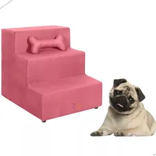 Rampa Escadinha Para Animal De Estimação Suede Cor Rosê Foto mini 1