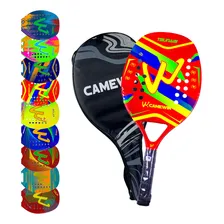 Raquete Beach Tennis Camewin 50% Carbono Tratamento + Capa Cor Raquete Beach Tennis Tsunami Laranja Foto mini 1