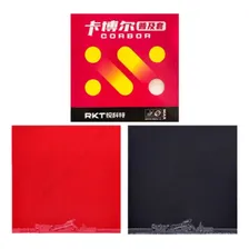 Raquete Clássica Dj200a + 02 Borrachas Reactor Corbor Cor Vermelho/preto Tipo De Cabo Fl (côncavo) Foto mini  3