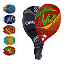 Raquete De Pádel De Praia Camewin Raquete Beach Tennis 2022 Cor Raquete Beach Tennis Jaws Vermelha Foto mini 1