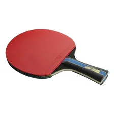 Raquete de ping pong Clássica Huieson 4 Estrelas preta/vermelha FL Côncavo Capa de Raquete 3 Bolas 3 Estrelas Foto mini  3