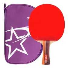 Raquete de ping pong DHS 2002 preta/vermelha FL (C么ncavo) Foto mini 2