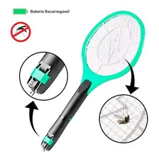 Raquete Elétrica Mata Mosquito Pernilongo Recarregável Foto mini 3