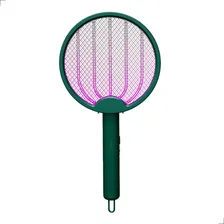 Raquete Elétrica Super Premium Mata Mosquito Com Luz Led Uv Cor Raquete Eletrica Usb Verde Foto mini 1