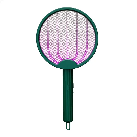 Raquete Elétrica Super Premium Mata Mosquito Com Luz Led Uv Cor Raquete Eletrica Usb Verde Foto 1