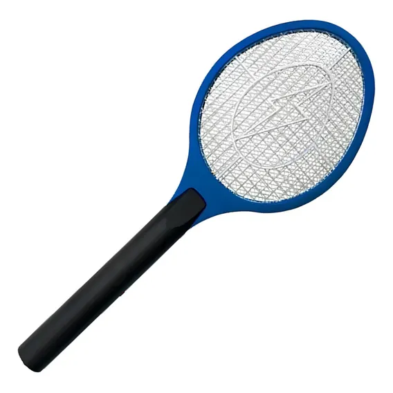Raquete Mata Insetos Pernilongo Mosquito Raquete Eletrica Cor Azul 110v/220v Foto 1