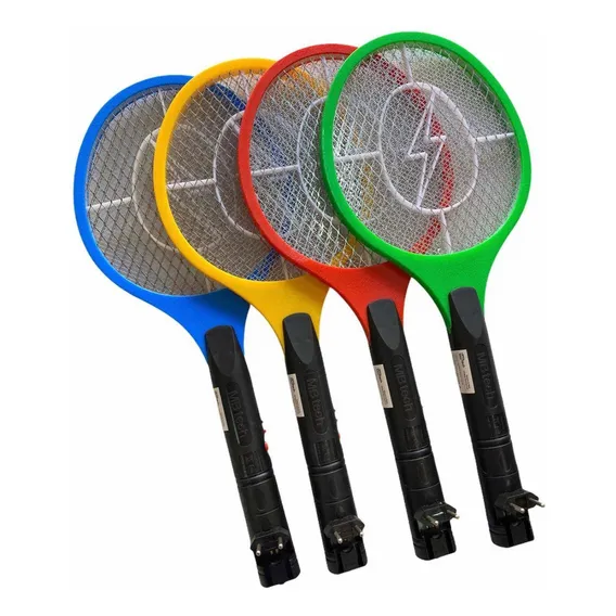 Raquete Mata Mosquito Elétrica Recarregável Bivolt Foto 1