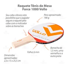 Raquete TĂȘnis de Mesa Force 1000 Vollo Foto mini 2