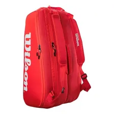 Raqueteira Wilson Super Tour para 9 raquetes vermelho Foto mini 3