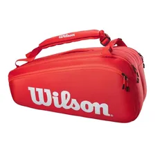 Raqueteira Wilson Super Tour para 9 raquetes vermelho Foto mini 2