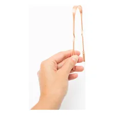 Raspador Limpador Lingua 100% Cobre Ayurveda Premium Bucal Foto mini 2