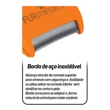 Rasqueadeira Para Cães Porte Médio Pelos Longos Furminator Cor Laranja Foto mini 4